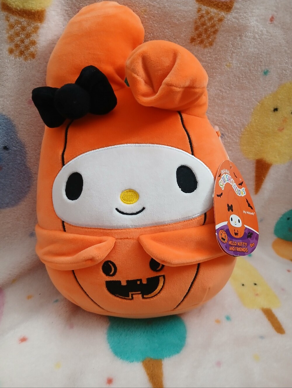 2/$18 My Melody Squishmallow Halloween Pumpkin Fall Plush Stuffed Toy Kids Girls